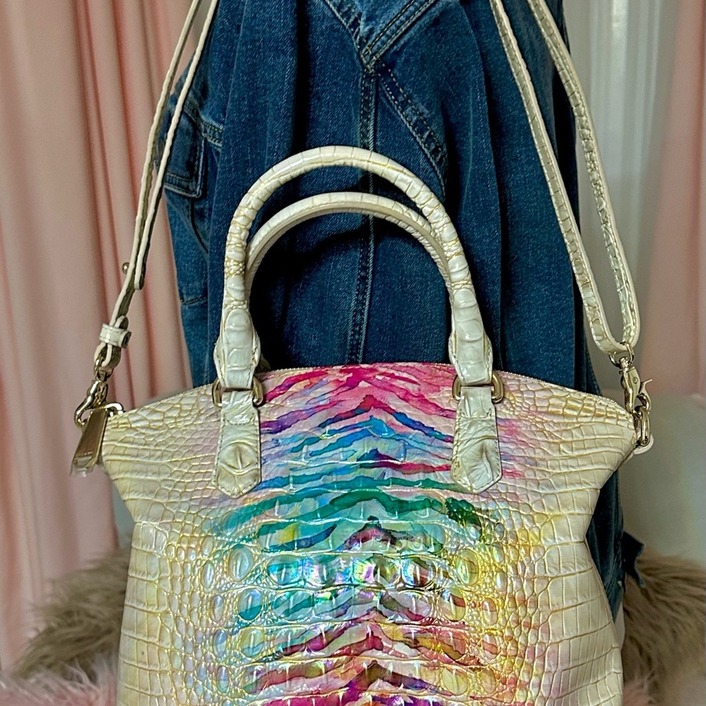 Brahmin Large Duxbury Entice Ombre 🐊Leather Bag